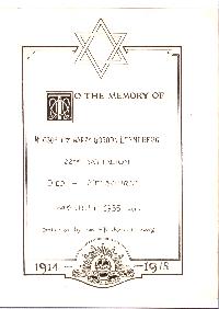 Book of Remembrance for Lenneberg