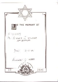 Book of Remembrance for Lenzer