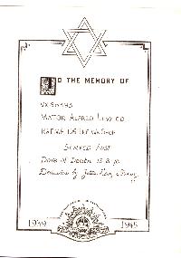 Book of Remembrance for Levy