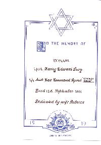 Book of Remembrance for Levy