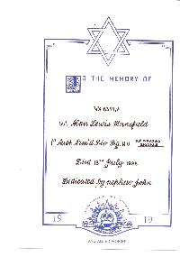 Book of Remembrance for Mansfield