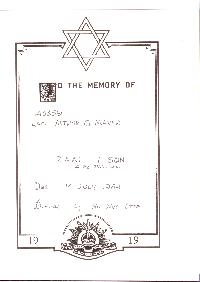 Book of Remembrance for Maver