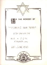 Book of Remembrance for Morris