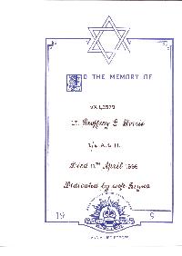 Book of Remembrance for Morris