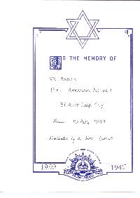 Book of Remembrance for Nelson