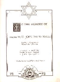 Book of Remembrance for Pincus