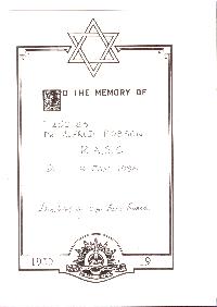 Book of Remembrance for Robson