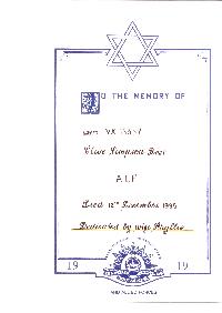 Book of Remembrance for Rosenberg (Rose)