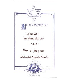 Book of Remembrance for Ruskin AM