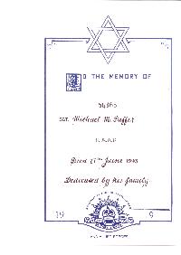 Book of Remembrance for Saffer