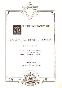 Book of Remembrance for Schott