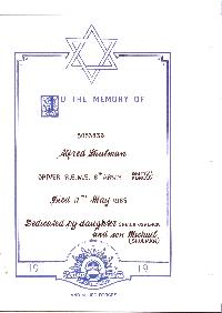 Book of Remembrance for Shulman