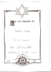 Book of Remembrance for Silver