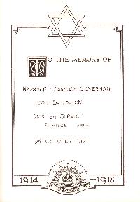 Book of Remembrance for Silverman