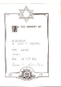 Book of Remembrance for Stanton