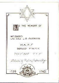 Book of Remembrance for Susman