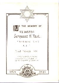 Book of Remembrance for Tait