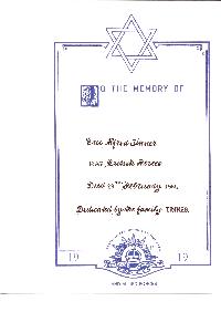Book of Remembrance for Tinner