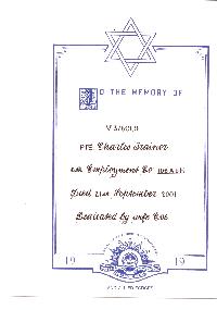 Book of Remembrance for Trainor