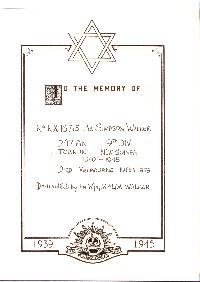 Book of Remembrance for Walker