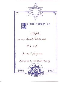 Book of Remembrance for White