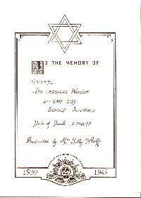 Book of Remembrance for Woolff