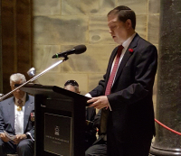 David at the Shrine of Rememebrance
